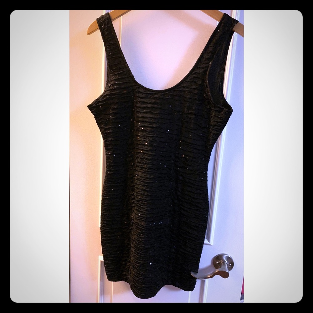 Mini black dress